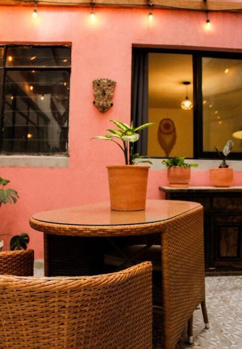 New Mex Inspired Bo-Ho Chic Apartment With Private Patio And Roof Terrace Cidade do México Exterior foto
